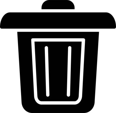 Dustbin Vector Icon Design