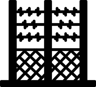 Fence Vector Icon Design