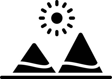 Mountain Vector Icon Design