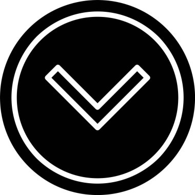 Down Arrow Vector Icon Design