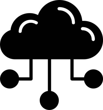 Computing cloud Vector Icon Design