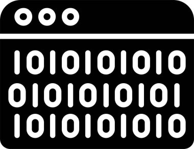 Binary Code Vector Icon Design