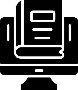 E Öğrenme Vektörü Vektör Simgesi Tasarımı