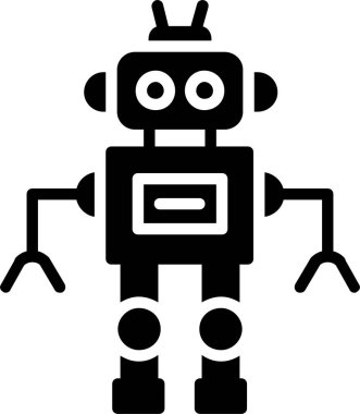 Robot vektör simgesi tasarımı