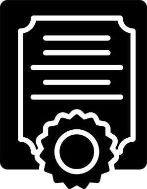 Certificate Vector Icon Design