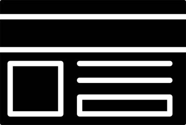 Id Card Vector Icon Design