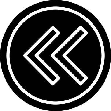 Sol ok vektör simgesi tasarım