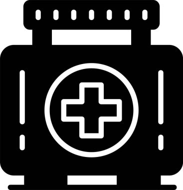 Tıbbi Kutu Vektör Simgesi Tasarımı