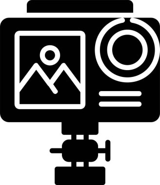 Eylem kamerası vektör simgesi tasarımı