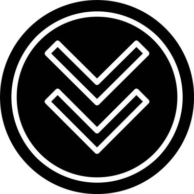 Down Arrow Vector Icon Design