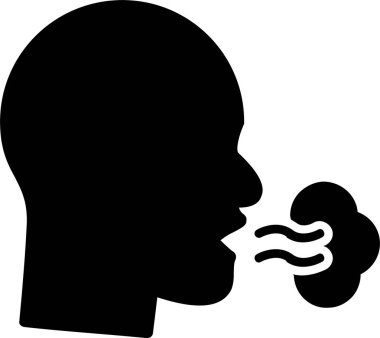Inhale Vector Icon Design
