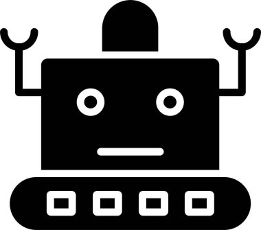 Robot vektör simgesi tasarımı