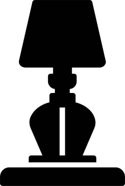 Table Lamp Vector Icon Design