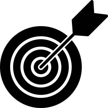 Hedef vektör simgesi tasarım