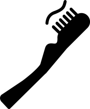 Tooth Brush Vector Icon Design