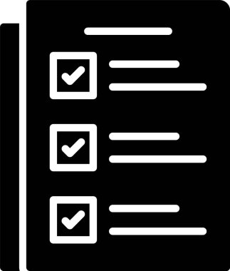 Liste Vektörü Simgesi Tasarımı