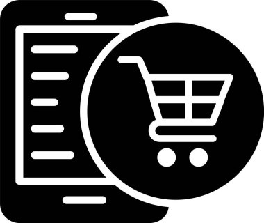 Çevrimiçi Dükkan Vektörü Simgesi Tasarımı