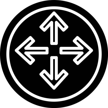 Ok Vektör Simgesi Tasarımı Genişlet