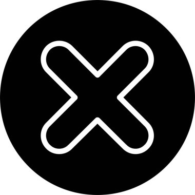 Çarpma Vektörü Simgesi Tasarımı