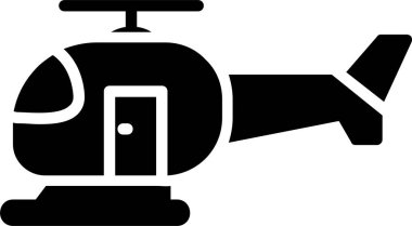 Helecopter Vektör Simgesi Tasarımı