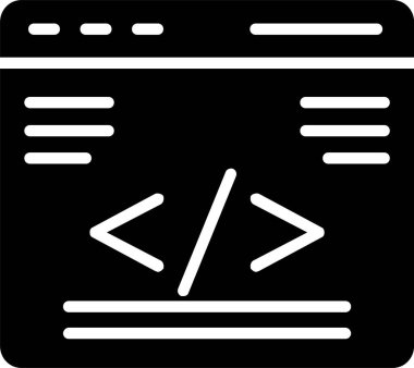 Web Programlama Vektör Simgesi Tasarımı