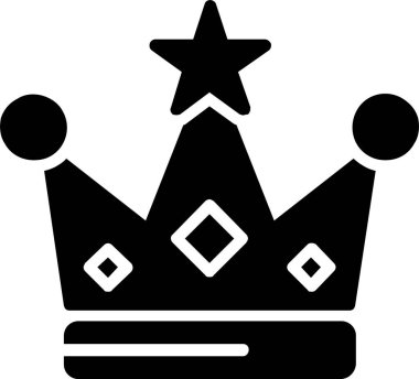 Taç vektör simgesi tasarım