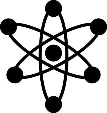 Moleküller Vektör Simgesi Tasarımı