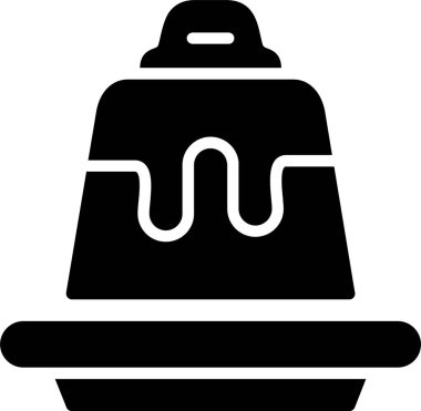 Flan Vektör Simgesi Tasarımı