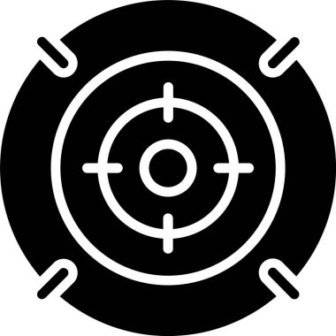 Hedef vektör simgesi tasarım