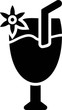 Cocktail Vector Icon Design