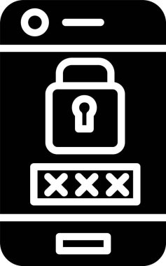 Pincode Vektör Simgesi Tasarımı