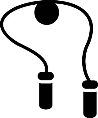 Atlama İpi Vektör Simgesi Tasarımı