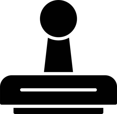 Rubber stamp Vector Icon Design