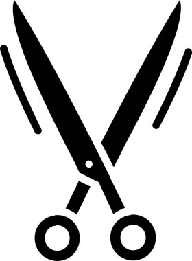 Makas vektör simgesi tasarım