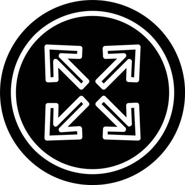 Ok Vektör Simgesi Tasarımı Genişlet