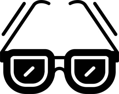 güneş gözlüğü simgesi tasarım vektör