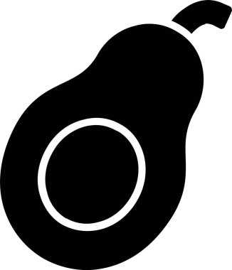 Avokado Vektör Simgesi Tasarımı