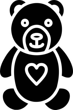 Ayı Vektörü Simgesi Tasarımı