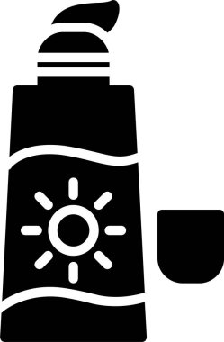 Sunblock Vector Icon Design