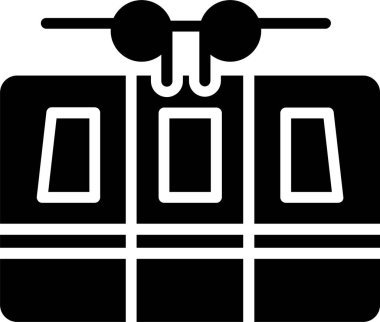Cable Car Vector Icon Design