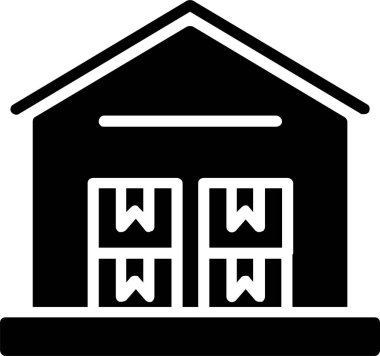 Warehouse Vector Icon Design