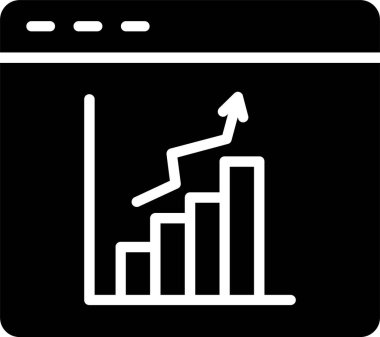 Çubuk Grafik Vektörü Simgesi Tasarımı