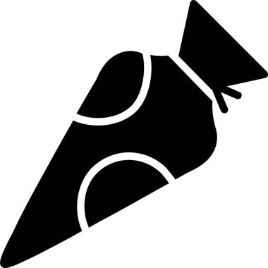 Pasta Torbası Vektör Simgesi Tasarımı