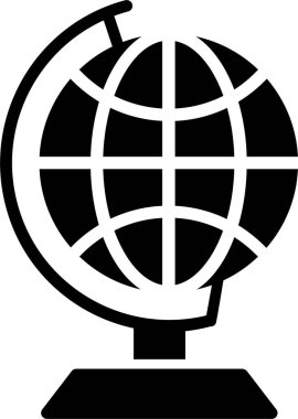 Earth Globe Vector Icon Design