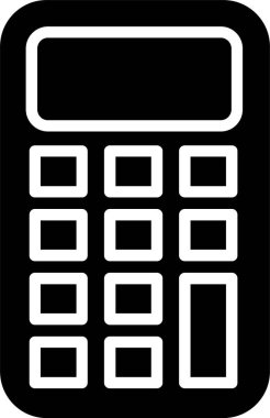 Hesap makinesi vektör simgesi tasarım