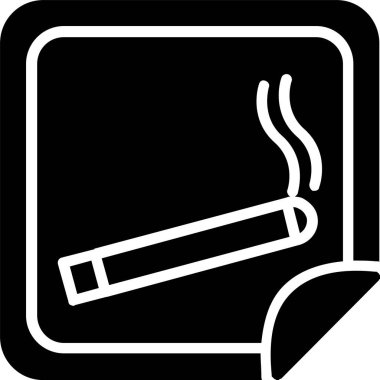 Nicotine Patch Vector Icon Design