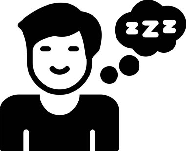 Sleeping Vector Icon Design