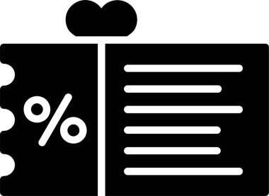 Hediye Fişi Vektör Simgesi Tasarımı
