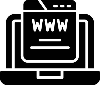 Web Sitesi Vektör Simgesi Tasarımı