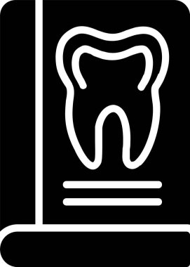 Diş Kitabı Vektörü Simgesi Tasarımı